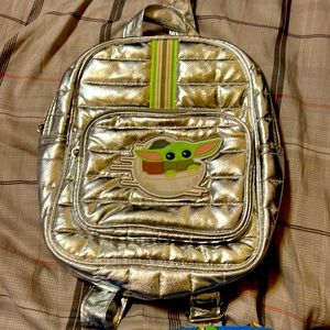 Kids baby yoda book bag